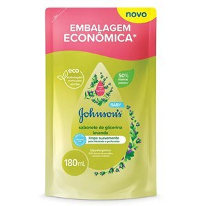 SABONETE LÍQUIDO JOHNSON'S BABY GLICERINA  LAVANDA REFIL 180ML