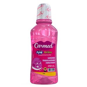 Enxaguante Bucal Carmed Fini Beijos Com Flúor 250Ml