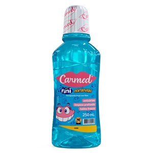 Enxaguante Bucal Sem Álcool Carmed Fini Dentaduras Com Flúor 250Ml