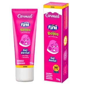 GEL DENTAL INFANTIL CARMED COM FLÚOR FINI BEIJOS 70G