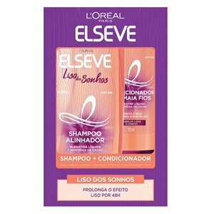 SHAMPOO ELSEVE LISO DOS SONHOS 200ML + CONDICIONADOR ELSEVE LISO DOS SONHOS 170ML