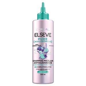 SHAMPOO ELSEVE PURE HIALURÔNICO MICELAR ANTIOLEOSIDADE 300ML 