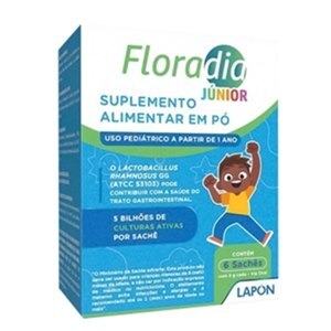PROBIÓTICO - FLORADIA JÚNIOR 3G 6 SACHÊS