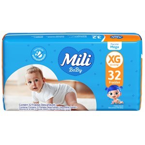 Fralda Mili Baby Mega Xg - 32 Unidades