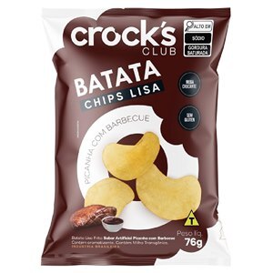 BATATA CHIPS PICANHA COM BARBECUE CROCK'S CLUB 45G