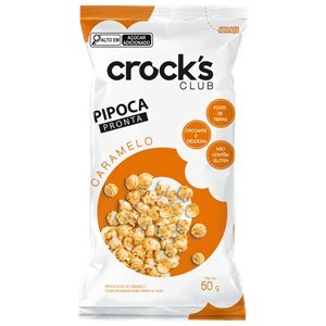 PIPOCA PRONTA SABOR CARAMELO CROCK'S CLUB 50G