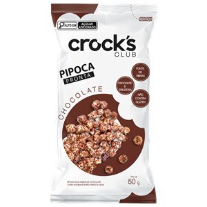 PIPOCA PRONTA SABOR CHOCOLATE CROCK'S CLUB 50G