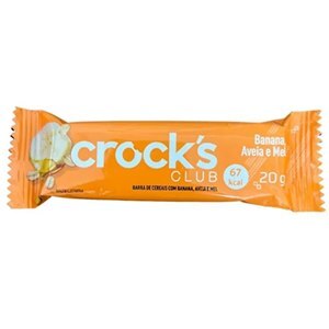 BARRA DE CEREAL SABOR BANANA + AVEIA E MEL CROCK'S CLUB 20G