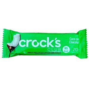 BARRA DE CEREAL SABOR COCO COM CHOCOLATE CROCK'S CLUB 20G