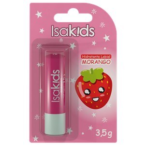 Hidratante Labial Isakids Sabor Morango 3,5G