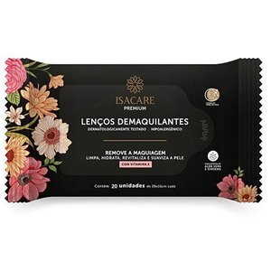 Lenço Demaquilante Isacare Premium 20 Unidades