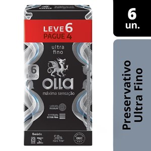 Preservativo Olla Máxima Sensação - Leve 6 Pague 4