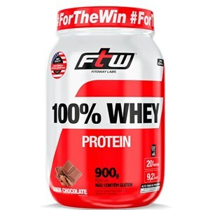 100% WHEY PROTEIN SABOR CHOCOLATE FITOWAY POTE 900G