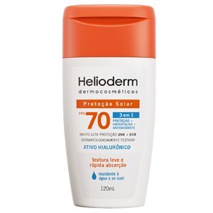 Protetor Solar Helioderm Fps70 120Ml