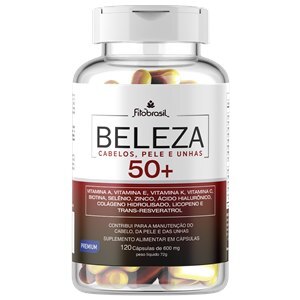 BELEZA 50+ CABELO PELE E UNHAS FITOBRASIL 120 CÁPSULAS