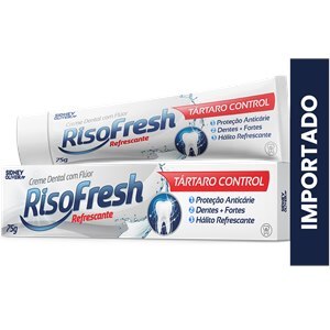 Creme Dental Risofresh Sidney Oliveira Tártaro Control Com Flúor 75G