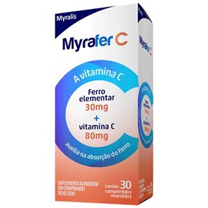 MYRAFER C 80MG+30MG 30 COMPRIMIDOS REVESTIDOS