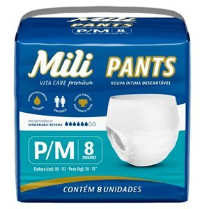 Roupa Íntima Mili Vita Care Pants P/M 8 Unidades