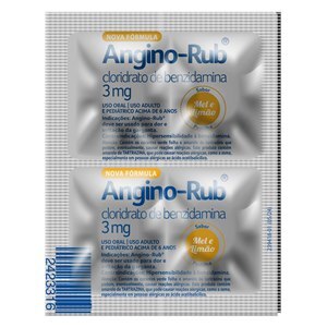ANGINO RUB MEL E LIMÃO 4 PASTILHAS