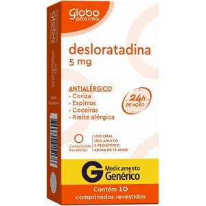 DESLORATADINA 5MG 10 COMPRIMIDOS - GLOBO - GENÉRICO