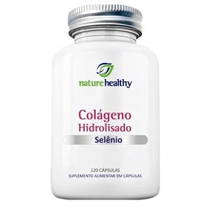 COLÁGENO HIDROLISADO + SELÊNIO 60MCG NATURE HEALTHY 120 CÁPSULAS