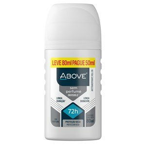 Desodorante Roll-On Above Sem Perfume Leve 80Ml Pague 50Ml