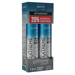 Desodorante Aerossol Above Extreme Movement Men Kit 20% Na Segunda Unidade 200Ml
