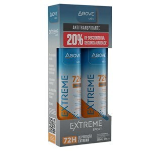 Desodorante Aerossol Above Extreme Sport Men Kit 20% Na Segunda Unidade 200Ml 