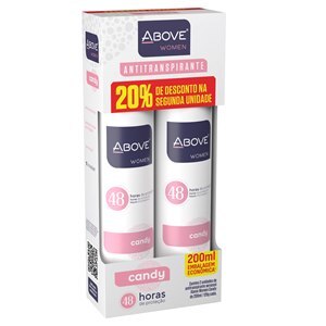 Desodorante Aerossol Above Candy Women Kit 20% Na Segunda Unidade 200Ml