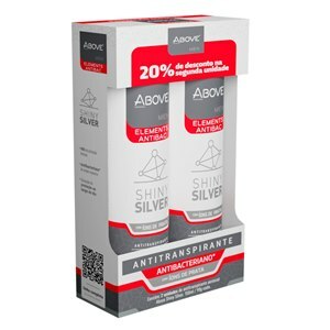 Desodorante Aerossol Above Elements Shiny Silver Men Kit 20% Na Segunda Unidade 150Ml