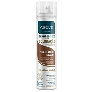 SHAMPOO ABOVE A SECO COM COLORAÇÃO COR CASTANHO CLARO 150ML  