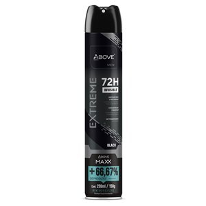 Desodorante Aerossol Above Maxx Extreme Black Men 250Ml