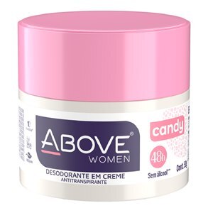 DESODORANTE CREME ABOVE CANDY WOMEN POTE 50G 