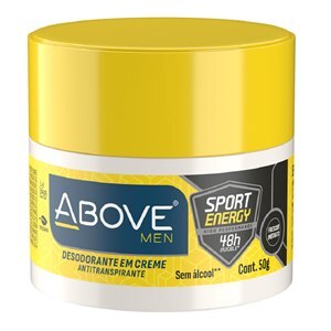 DESODORANTE CREME ABOVE SPORT ENERGY MEN POTE 50G