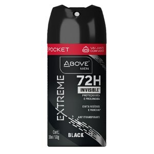 DESODORANTE AEROSSOL ABOVE POCKET EXTREME BLACK MEN 100ML