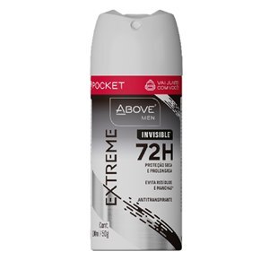 DESODORANTE AEROSSOL ABOVE POCKET EXTREME INVISIBLE MEN 100ML