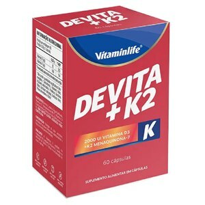 VITAMINA D3 + K2 - DEVITA + K2 VITAMINLIFE 60 CÁPSULAS