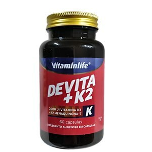 Vitamina D3 + K2 - Devita + K2 Vitaminlife 60 Cápsulas