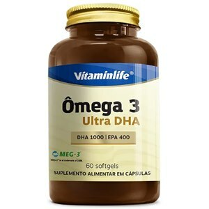 ÔMEGA 3 ULTRA DHA VITAMINLIFE 60 CÁPSULAS 