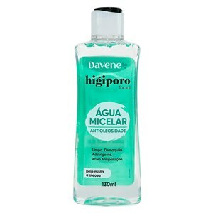 ÁGUA MICELAR DAVENE HIGIPORO PELE MISTA E OLEOSA 130ML