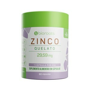 Zinco Quelato 29,59Mg Bioroots 60 Cápsulas