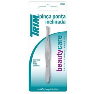 PINÇA DEPILATÓRIA PONTA INCLINADA TRIM 1 UNIDADE
