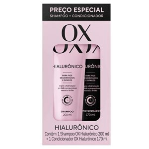 SHAMPOO + CONDICIONADOR KIT OX HIALURÔNICO 200ML + 170ML