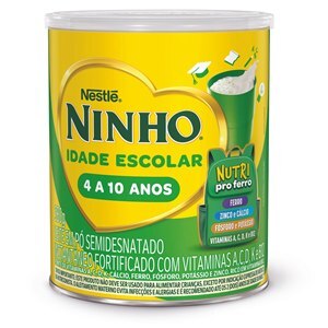 LEITE EM PÓ NINHO IDADE ESCOLAR SEMIDESNATADO 380G