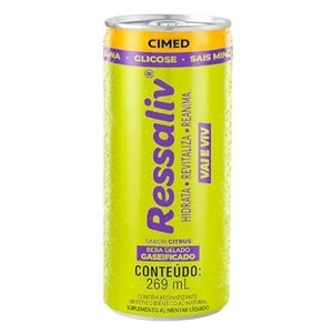 Cafeína + Glicose E Sais Minerais - Ressaliv Vai E Vivi Sabor Citrus 269Ml