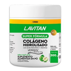 LAVITAN COLÁGENO HIDROLISADO SUPER FÓRMULA SABOR MAÇÃ VERDE VERISOL 300G