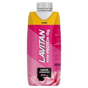 Lavitan Whey Protein Morango Zero Lactose 250Ml