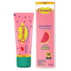 GEL DENTAL INFANTIL CARMED COM FLÚOR MELANCIA 70G
