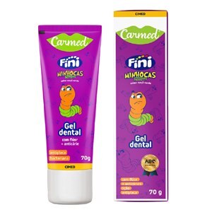 GEL DENTAL INFANTIL CARMED COM FLÚOR FINI MINHOCAS AZEDINHAS 70G