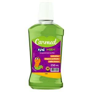 ENXAGUANTE BUCAL CARMED ZERO ÁLCOOL FINI MINHOCAS AZEDINHAS 250ML